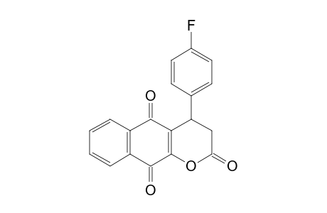 2H-Naphtho[2,3-b]pyran-2,5,10-trione, 4-(4-fluorophenyl)-3,4-dihydro-