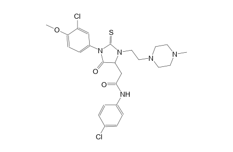 4-imidazolidineacetamide, 1-(3-chloro-4-methoxyphenyl)-N-(4-chlorophenyl)-3-[2-(4-methyl-1-piperazinyl)ethyl]-5-oxo-2-thioxo-