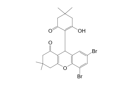 5,7-bis(bromanyl)-9-(4,4-dimethyl-2-oxidanyl-6-oxidanylidene-cyclohexen-1-yl)-3,3-dimethyl-4,9-dihydro-2H-xanthen-1-one