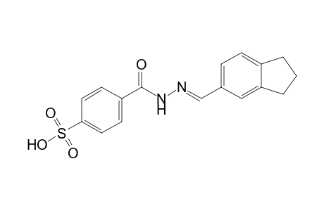 p-sulfobenzoic acid, 1-{[(5-indanyl)methylene]hydrazide}