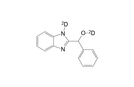 2-(.alpha.-deuteroxybenzyl)benzimidazole-1-D