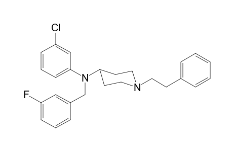N-3-Chlorophenyl-N-(3-fluorobenzyl)-1-(2-phenylethyl)piperidin-4-amine