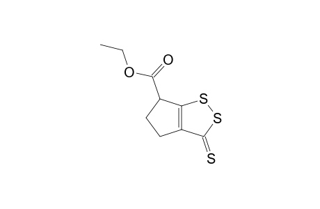 ETHYL-3,4,5,6-TETRAHYDRO-3-THIOXOCYCLOPENTA-[C]-[1.2]-DITHIOLE-6-CARBOXYLATE