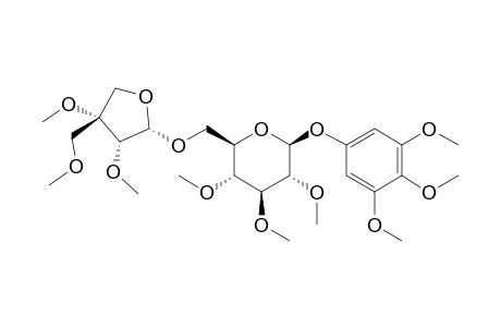 Kelampayoside A, hexamethyl erther