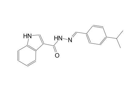 N'-[(E)-(4-isopropylphenyl)methylidene]-1H-indole-3-carbohydrazide