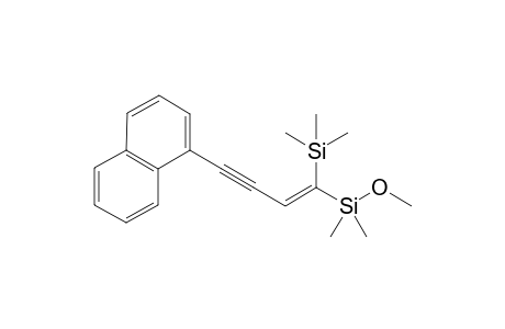 1-(Trimethylsilyl)-1-[(methoxy)dimethylsilyl]-4-naphthalen-1-yl-buten-3-yne