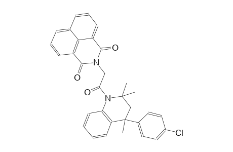 2-[2-(4-(4-chlorophenyl)-2,2,4-trimethyl-3,4-dihydro-1(2H)-quinolinyl)-2-oxoethyl]-1H-benzo[de]isoquinoline-1,3(2H)-dione