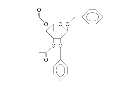 Benzyl 3,4-di-O-acetyl-2-O-benzyl.alpha.-L-rhamnopyranoside