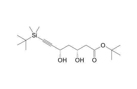 t-Butyl (3R,5S)-7-(t-Butyldimethylsilyl)-3,5-dihydroxy-6-heptynoate