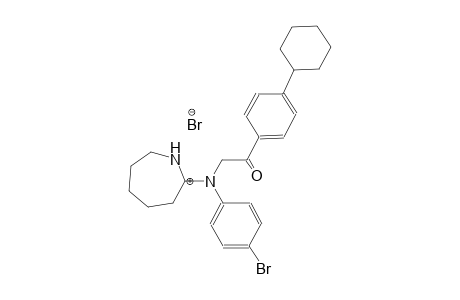 1-[(4-bromophenyl)[2-(4-cyclohexylphenyl)-2-oxoethyl]amino]cycloheptan-1-ylium bromide