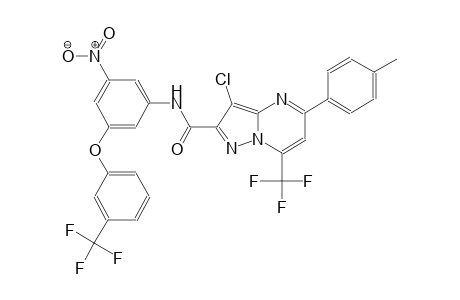 pyrazolo[1,5-a]pyrimidine-2-carboxamide, 3-chloro-5-(4-methylphenyl)-N-[3-nitro-5-[3-(trifluoromethyl)phenoxy]phenyl]-7-(trifluoromethyl)-