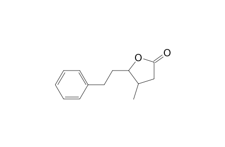 2(3H)-Furanone, dihydro-3-methyl-5-phenyl-, cis-