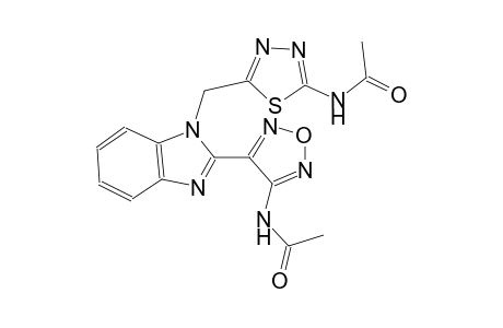 acetamide, N-[5-[[2-[4-(acetylamino)-1,2,5-oxadiazol-3-yl]-1H-benzimidazol-1-yl]methyl]-1,3,4-thiadiazol-2-yl]-