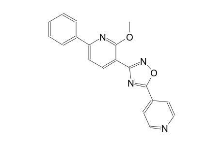 2-methoxy-6-phenyl-3-[5-(4-pyridinyl)-1,2,4-oxadiazol-3-yl]pyridine