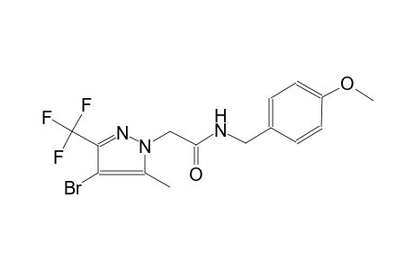2-[4-bromo-5-methyl-3-(trifluoromethyl)-1H-pyrazol-1-yl]-N-(4-methoxybenzyl)acetamide