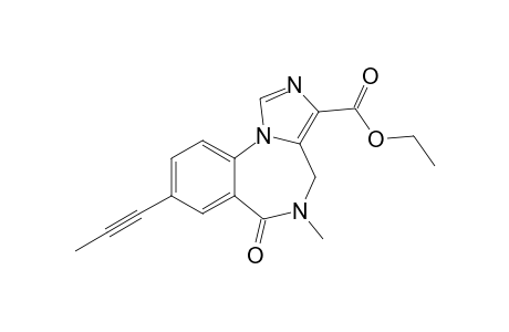 5-Methyl-6-oxo-8-prop-1-ynyl-4H-imidazo[1,5-a][1,4]benzodiazepine-3-carboxylic acid ethyl ester