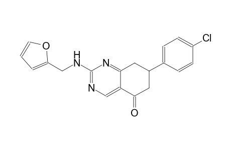 7-(4-chlorophenyl)-2-[(2-furylmethyl)amino]-7,8-dihydro-5(6H)-quinazolinone