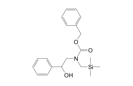 Benzyl N-[(trimethylsilyl)methyl]-N-[(2-hydroxy-2-phenyl)ethyl]carbamate