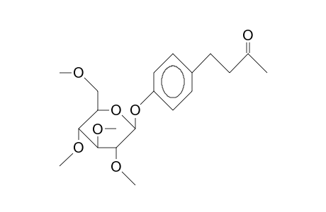 4-(4'-Hydroxy-phenyl)-2-butanone 4'-O-per-O-methyl.beta.-D-glucopyranoside