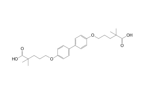 5,5'-(4,4'-biphenylylenedioxy)bis[2,2-dimethylvaleric acid]