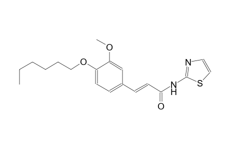 2-propenamide, 3-[4-(hexyloxy)-3-methoxyphenyl]-N-(2-thiazolyl)-, (2E)-