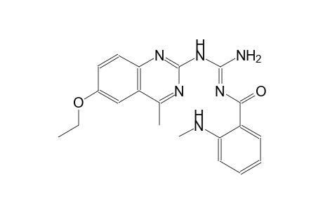 N-(6-ethoxy-4-methyl-2-quinazolinyl)-N''-[(E)-[2-(methylamino)phenyl](oxo)methyl]guanidine