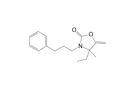 4-Ethyl-4-methyl-5-methylene-3-(3-phenylpropyl)-1,3-oxazolidin-2-one