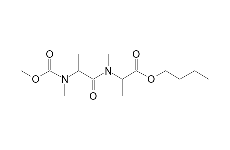 Alanylalanine, N,N'-dimethyl-N'-methoxycarbonyl-, butyl ester