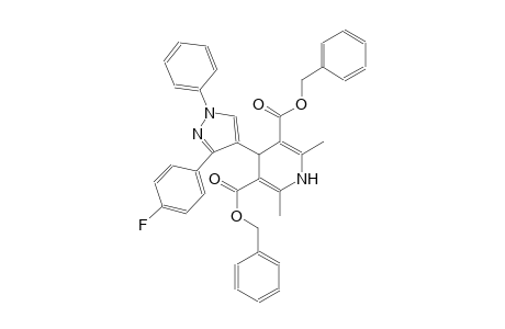 dibenzyl 4-[3-(4-fluorophenyl)-1-phenyl-1H-pyrazol-4-yl]-2,6-dimethyl-1,4-dihydro-3,5-pyridinedicarboxylate