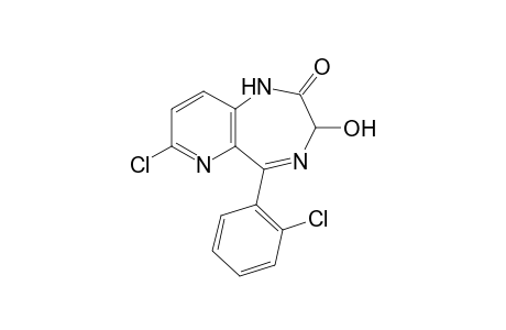 7-chloro-5-(o-chlorophenyl)-3-hydroxy-3H-pyrido[3,2-e]-1,4-diazepin-2(1H)-one
