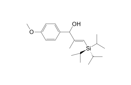(E)-1-(4-Methoxyphenyl)-2-methyl-3-triisopropylsilyl-2-propen-1-ol