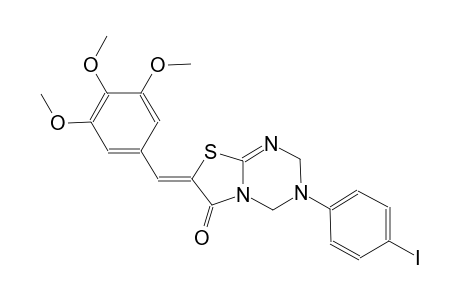 (7Z)-3-(4-iodophenyl)-7-(3,4,5-trimethoxybenzylidene)-3,4-dihydro-2H-[1,3]thiazolo[3,2-a][1,3,5]triazin-6(7H)-one