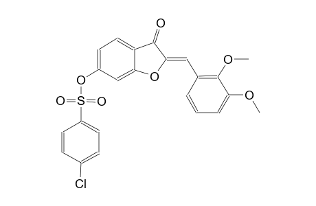 benzenesulfonic acid, 4-chloro-, (2Z)-2-[(2,3-dimethoxyphenyl)methylene]-2,3-dihydro-3-oxobenzofuranyl ester
