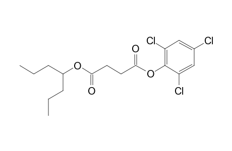 Succinic acid, 2,4,6-trichlorophenyl 4-heptyl ester