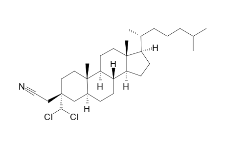 3-.beta.-Cyanomethy-3.alpha.-dichloromethyl-5.alpha.-cholestane