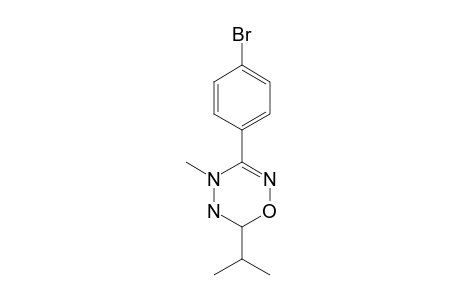 3-(4-BROMOPHENYL)-6-ISOPROPYL-5,6-DIHYDRO-4H-1,2,4,5-OXATRIAZINE