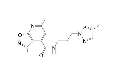 isoxazolo[5,4-b]pyridine-4-carboxamide, 3,6-dimethyl-N-[3-(4-methyl-1H-pyrazol-1-yl)propyl]-