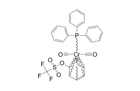 DICARBONYL-(6-ETA-PHENYL-TRIFLATE)-(TRIPHENYLPHOSPHANE)-CHROMIUM-(0)
