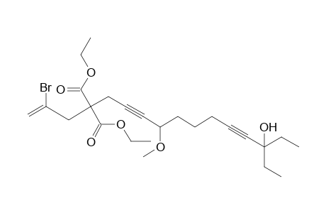 Diethyl 2-Bromo-14-hydroxy-14-ethyl-8-methoxy-1-hexadecene-6,12-diyne-4,4-dicarboxylate