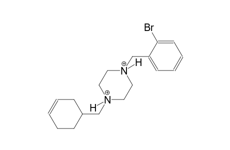 1-(2-bromobenzyl)-4-(3-cyclohexen-1-ylmethyl)piperazinediium