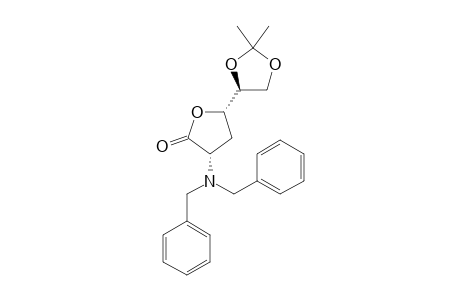 2(R)-(N,N-DIBENZYLAMINO)-4(R)-(1,3-DIOXA-2,2-DIMETHYLCYCLOPENT-5(R)-YL)-1-OXOTETRAHYDROFURAN