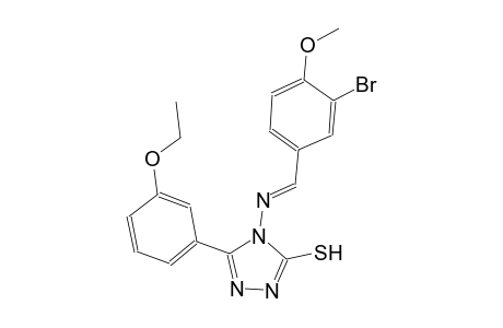 4-{[(E)-(3-bromo-4-methoxyphenyl)methylidene]amino}-5-(3-ethoxyphenyl)-4H-1,2,4-triazole-3-thiol