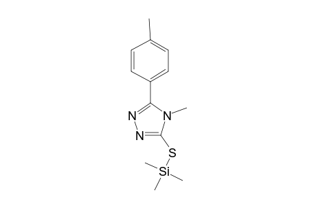 4-Methyl-5-(4-methylphenyl)-4H-1,2,4-triazol-3-yl hydrosulfide, tms derivative