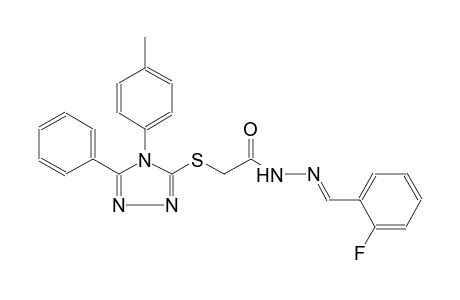 acetic acid, [[4-(4-methylphenyl)-5-phenyl-4H-1,2,4-triazol-3-yl]thio]-, 2-[(E)-(2-fluorophenyl)methylidene]hydrazide