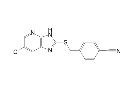 4-{[(6-chloro-3H-imidazo[4,5-b]pyridin-2-yl)sulfanyl]methyl}benzonitrile