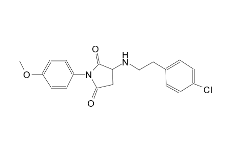 3-{[2-(4-chlorophenyl)ethyl]amino}-1-(4-methoxyphenyl)-2,5-pyrrolidinedione