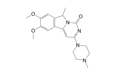 6,7-Dimethoxy-9-methyl-3-(4-methyl-1-piperazinyl)-9H-pyrimido[6,1-a]isoindol-1-one