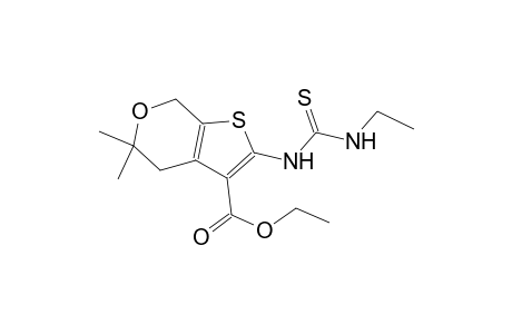 ethyl 2-{[(ethylamino)carbothioyl]amino}-5,5-dimethyl-4,7-dihydro-5H-thieno[2,3-c]pyran-3-carboxylate