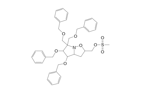 Methanesulfonic acid (+-)-4,5-bis(benzyloxy)-6,6-bis(benzyloxymethyl)hexahydropyrrolo[1,2-b]isoxazol-2-ylmethyl ester