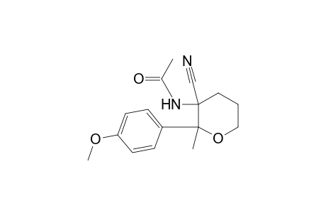 N-[3-cyano-2-(4-methoxyphenyl)-2-methyl-3-oxanyl]acetamide
